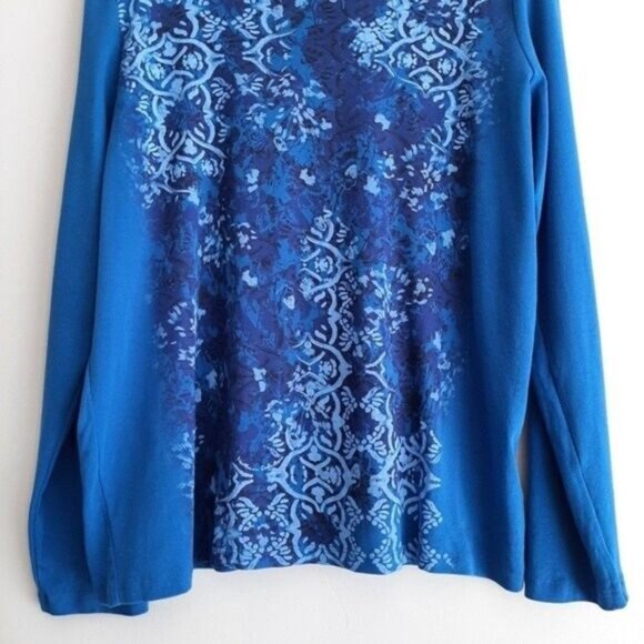 NORTHERN REFLECTIONS Floral & Scroll Pattern Crewneck Top Sz XXL - Picture 4 of 7